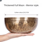 🌕 Full Moon Himalayan Singing Bowl Handmade in Nepal – For Meditation, Sound Healing, and Mindfulness