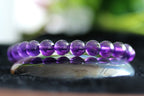 Spiritual Abacus™ Natural Amethyst Beaded Bracelet – Calming Crystal Bracelet for Balance, Protection & Mindfulness