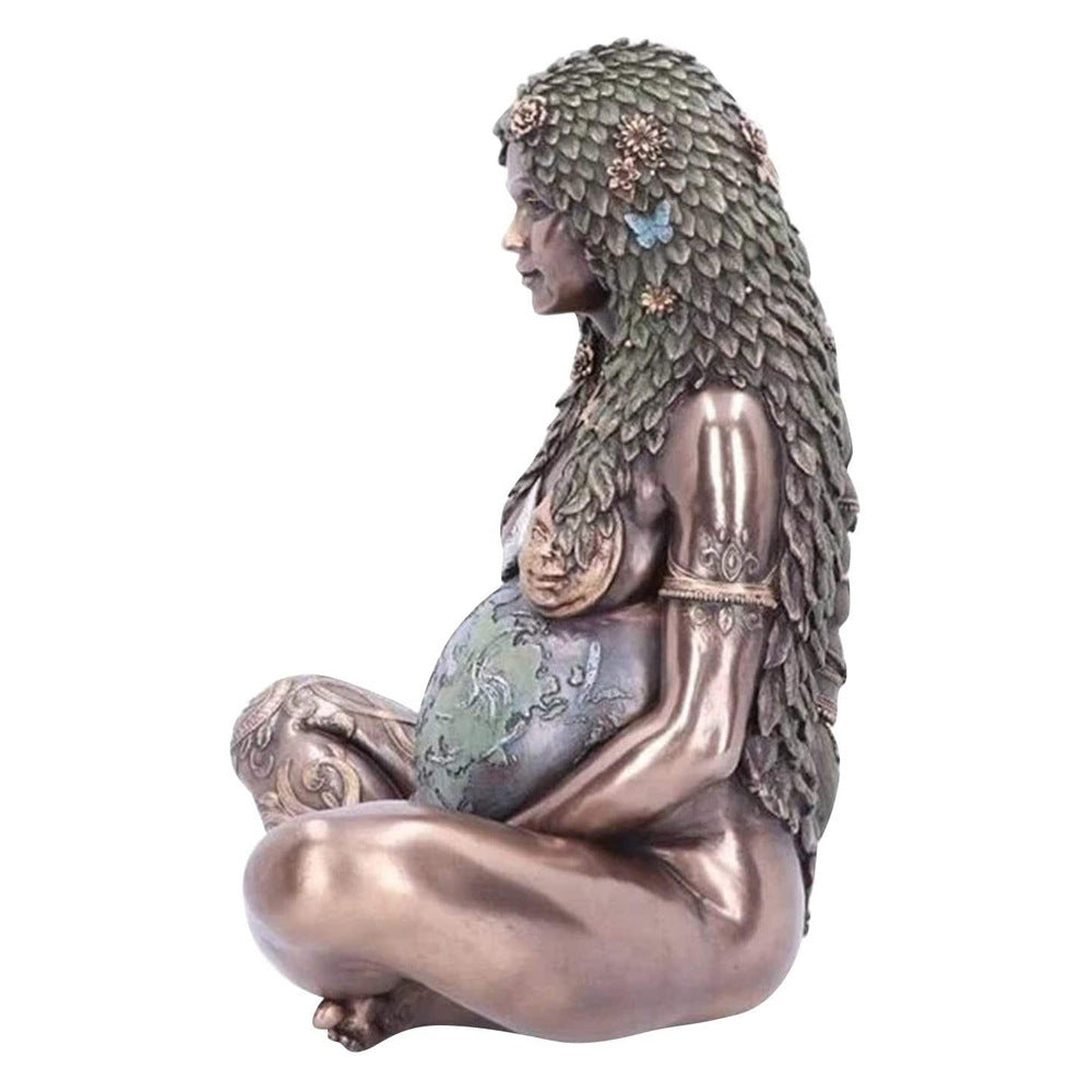 Spiritual Abacus Mother Earth Goddess Art Statue