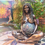 Spiritual Abacus Mother Earth Goddess Art Statue