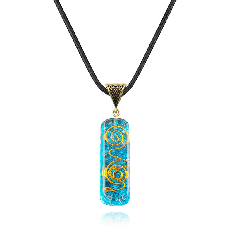 Spiritual Abacus™ Natural Crystal Orgone Seven-Chakra Pendant