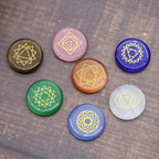 Spiritual Abacus Seven Opal Chakra Stone Set with Flannel Wish Bag