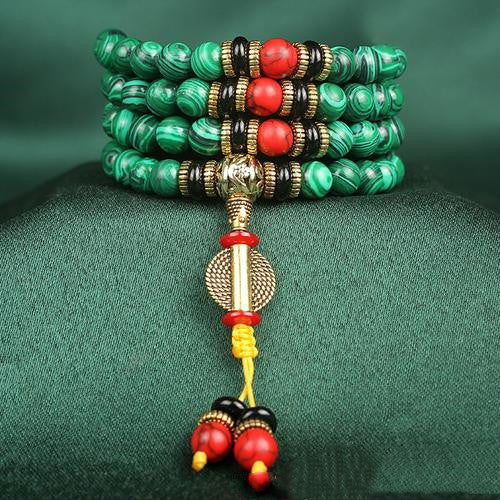 Spiritual Abacus 108 Beads Natural Agate Bracelet