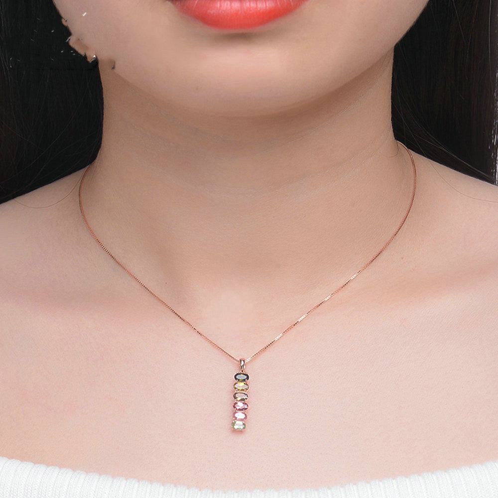 Spiritual Abacus Natural Tourmaline Pendant | Protection Crystal Healing Accessories