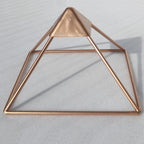 Spiritual Abacus Small Copper Pyramid Energy Generator Hat Bracket