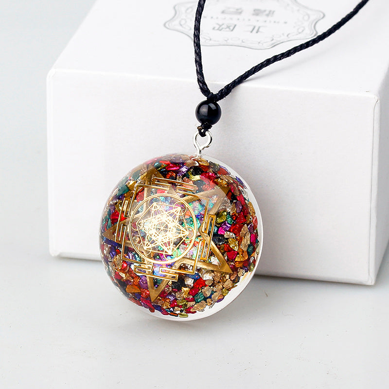 Spiritual Abacus™ Orgone Gemstone Pendant – Energy Harmony Yoga Necklace