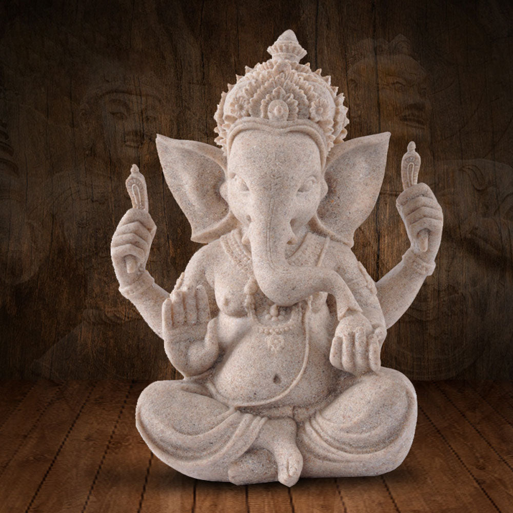 Spiritual Abacus Hindu Stone Statue Sacred Rock Sculpture