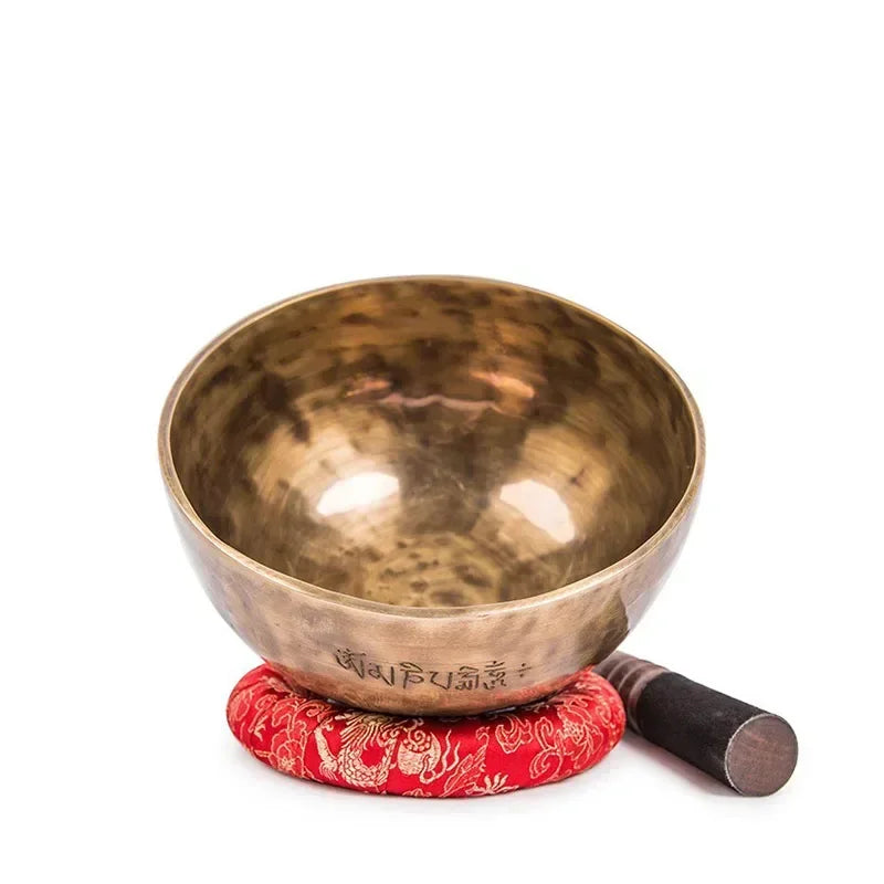 Spiritual Abacus Exclusive - Handmade Full Moon Tibetan Singing Bowl – Nepal Professional Meditation Instrument