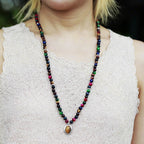 Spiritual Abacus™ 6mm Tiger Eye 108 Bead Necklace & Bracelet – Natural Stone Mala for Meditation & Mindfulness