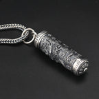 Spiritual Abacus S925 Sterling Silver Tenglong Pattern Buddha Pendant
