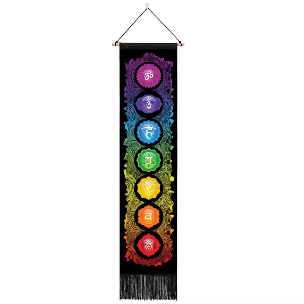 🧘‍♂️ Seven Chakra Wall Tapestry – Mandala Yoga & Meditation Wall Hanging Spiritual Room Décor for Energy Alignment & Mindful Living by Spiritual Abacus