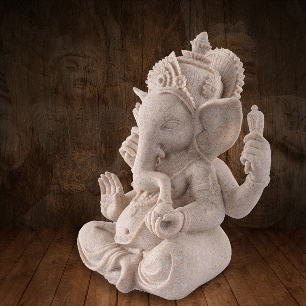 Spiritual Abacus Hindu Stone Statue Sacred Rock Sculpture