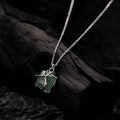 Spiritual Abacus Style Square Bead Green Aventurine Pendant