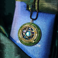 Spiritual Abacus Crystal Pentagram Pendant Necklace for Men and Women