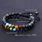 Spiritual Abacus 🌈 Double Layer 7 Chakra Healing Bracelet – Lava Stone & Gem Beads