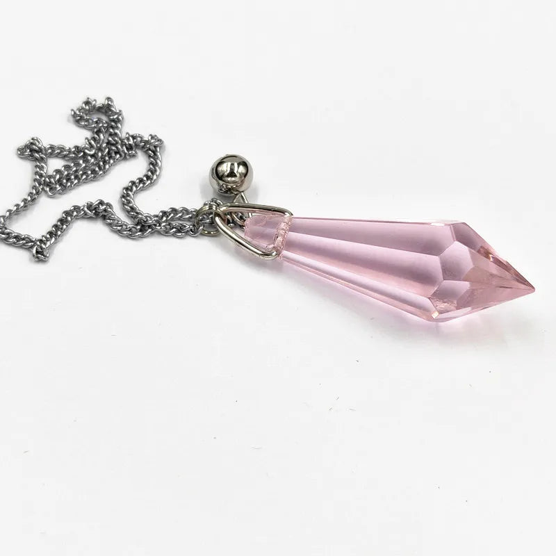 Spiritual Abacus Quartz Prism Reiki Pendulum Pendant