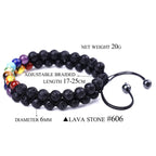 Spiritual Abacus 🌈 Double Layer 7 Chakra Healing Bracelet – Lava Stone & Gem Beads