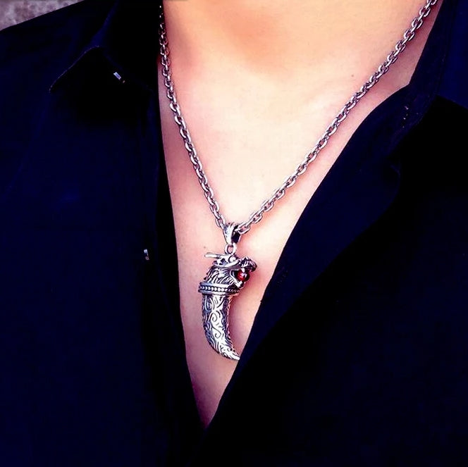 Spiritual Abacus Sterling Silver Spike Pendant