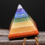 Spiritual Abacus 7 Chakra Multi-Stone Reiki Pyramid