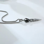 Spiritual Abacus ⚔️ Gandhanra Stainless Steel Tibetan Vajra Dagger Pendant