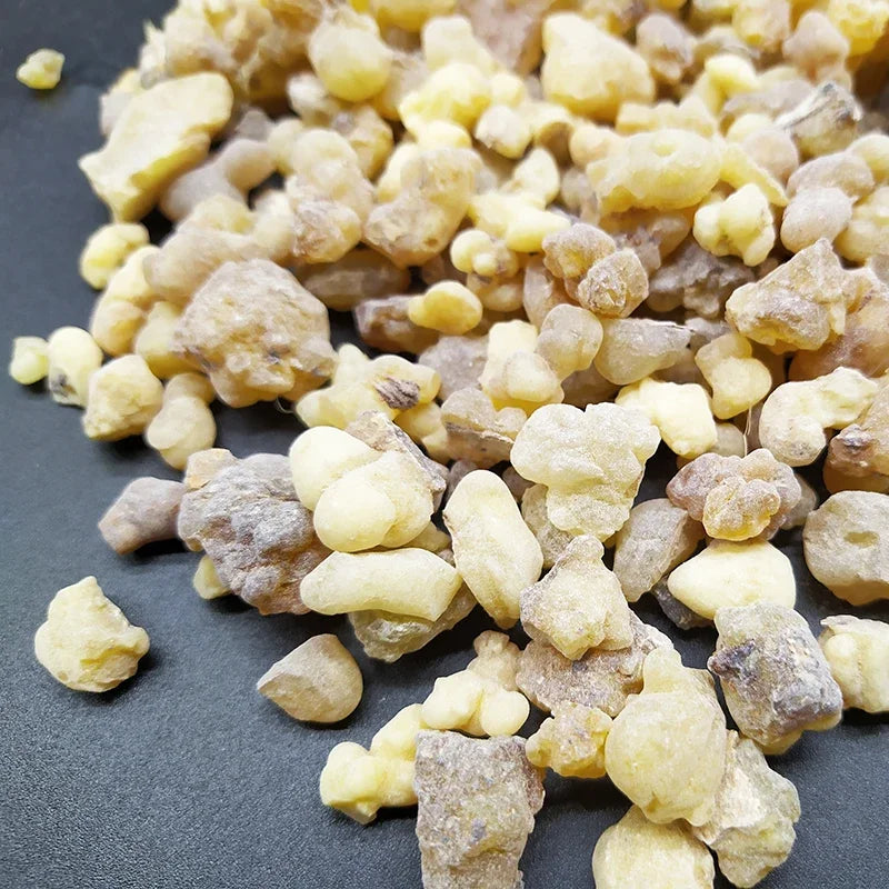🔥Spiritual -  Frankincense Resin & Incense Cones (50g / 100g) In Ethnic Fabric Bag – Natural Aromatic Tears of the Boswellia Tree
