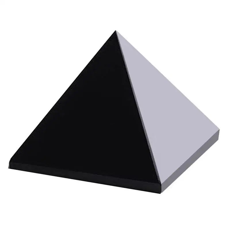 🖤 Spiritual Abacus Black Obsidian Pyramid – Spirit Energy & Protection Crystal for Home