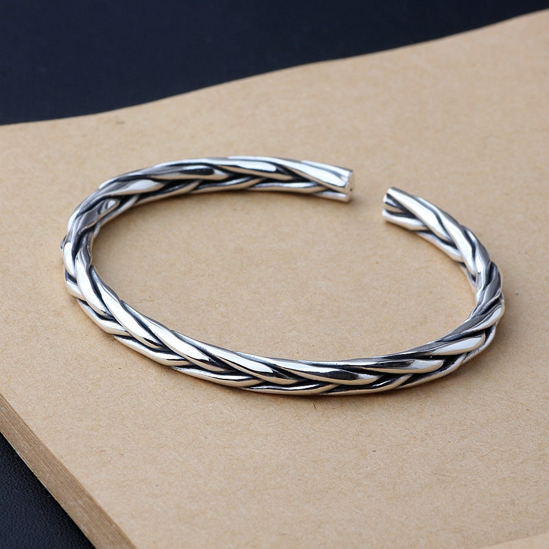 Spiritual Abacus Sterling Silver Creative Woven Bracelet