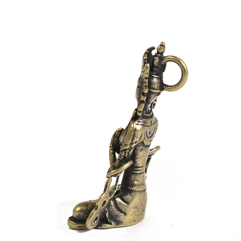 Spiritual Abacus Brass Buddha Statue Zen Meditation Decoration