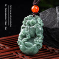 Spiritual Abacus Natural Cargo Jade Chinese Zodiac Pendant Ornaments (12 Signs)