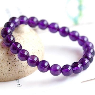 Spiritual Abacus™ Natural Amethyst Beaded Bracelet – Calming Crystal Bracelet for Balance, Protection & Mindfulness