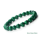 🔷 Blue Malachite Chakra Mala Bracelet – Natural Stone Buddhist Prayer Beads Healing Strand Bracelet for Yoga, Meditation & Energy Balance by Spiritual Abacus