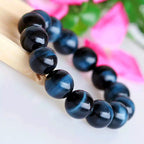 Spiritual Abacus™ Blue Tiger Eye Bracelet – Natural Eagle Eye Stone Jewelry