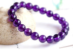 Spiritual Abacus™ Natural Amethyst Beaded Bracelet – Calming Crystal Bracelet for Balance, Protection & Mindfulness