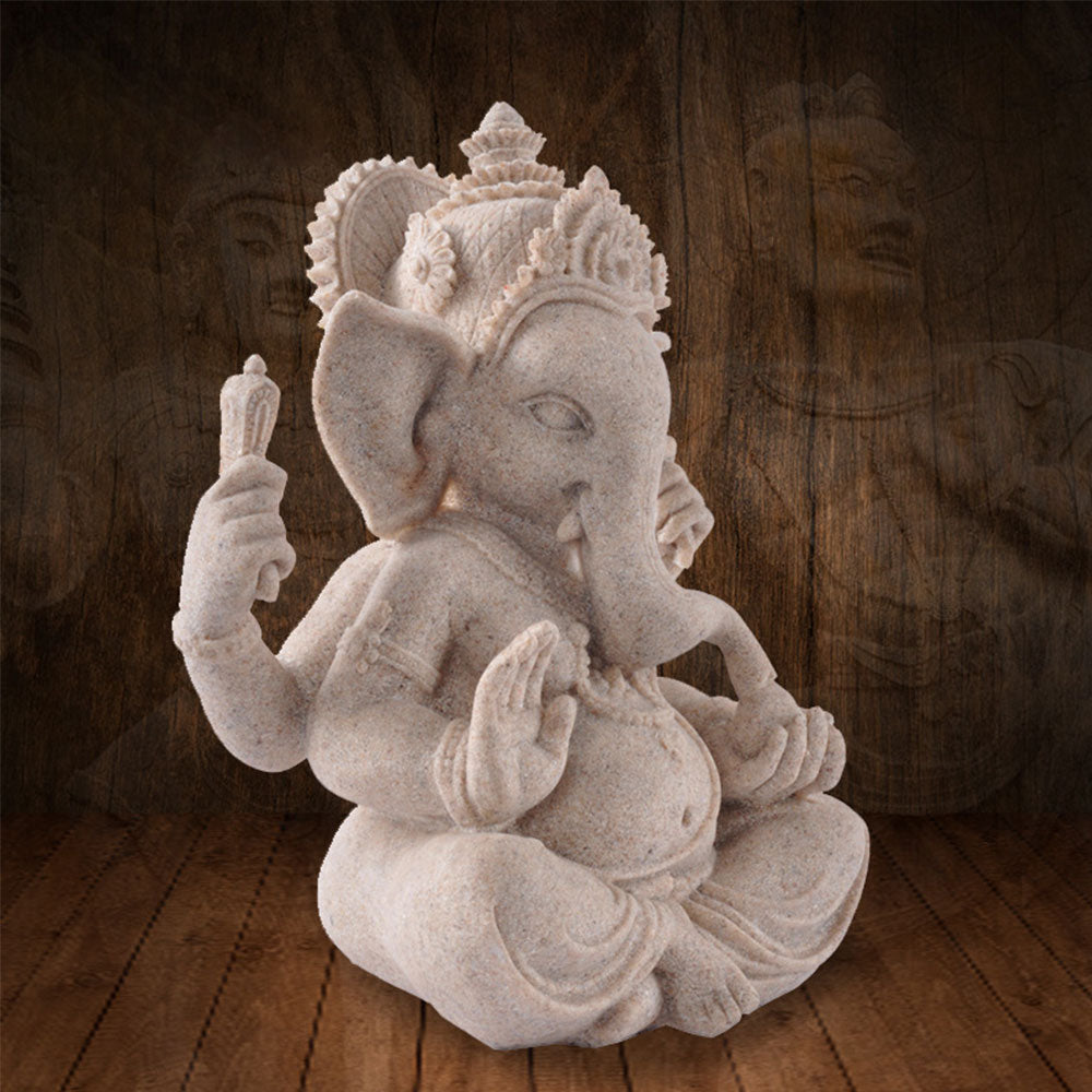 Spiritual Abacus Hindu Stone Statue Sacred Rock Sculpture