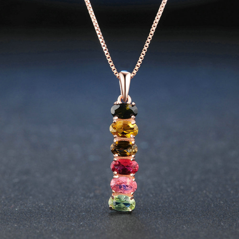 Spiritual Abacus Natural Tourmaline Pendant | Protection Crystal Healing Accessories