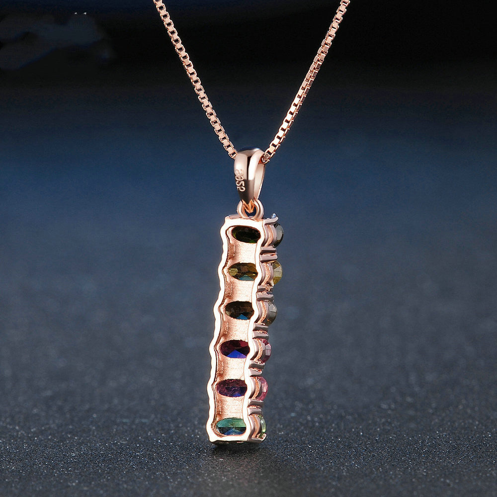 Spiritual Abacus Natural Tourmaline Pendant | Protection Crystal Healing Accessories
