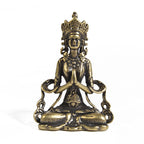 Spiritual Abacus Brass Buddha Statue Zen Meditation Decoration