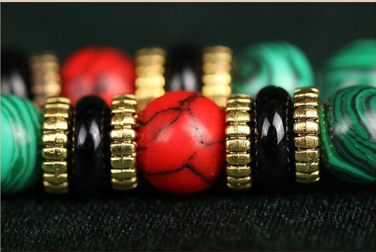 Spiritual Abacus 108 Beads Natural Agate Bracelet
