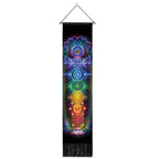 🧘‍♂️ Seven Chakra Wall Tapestry – Mandala Yoga & Meditation Wall Hanging Spiritual Room Décor for Energy Alignment & Mindful Living by Spiritual Abacus