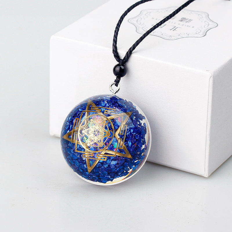 Spiritual Abacus™ Orgone Gemstone Pendant – Energy Harmony Yoga Necklace