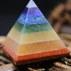 Spiritual Abacus 7 Chakra Multi-Stone Reiki Pyramid