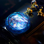 Spiritual Abacus™ Mandala Meditation Pendant – Blue Crystal Necklace & Car Keychain