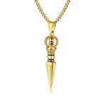 Spiritual Abacus ⚔️ Gandhanra Stainless Steel Tibetan Vajra Dagger Pendant