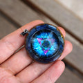 Spiritual Abacus™ Handmade Epoxy Orgone Energy Pendant – Meditation Gemstone Necklace for Balance & Positive Vibes