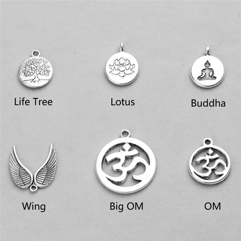 Spiritual Abacus™ Lapis Lazuli Crystal Lotus OM Bracelet – Inner Peace & Intuition Yoga Jewelry