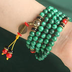 Spiritual Abacus 108 Beads Natural Agate Bracelet