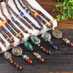 Spiritual Abacus™ Retro Buddha Beads Sweater Chain – Long Boho Meditation Necklace