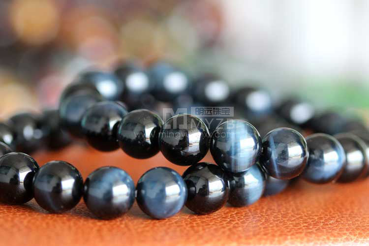 Spiritual Abacus™ Blue Tiger Eye Bracelet – Natural Eagle Eye Stone Jewelry
