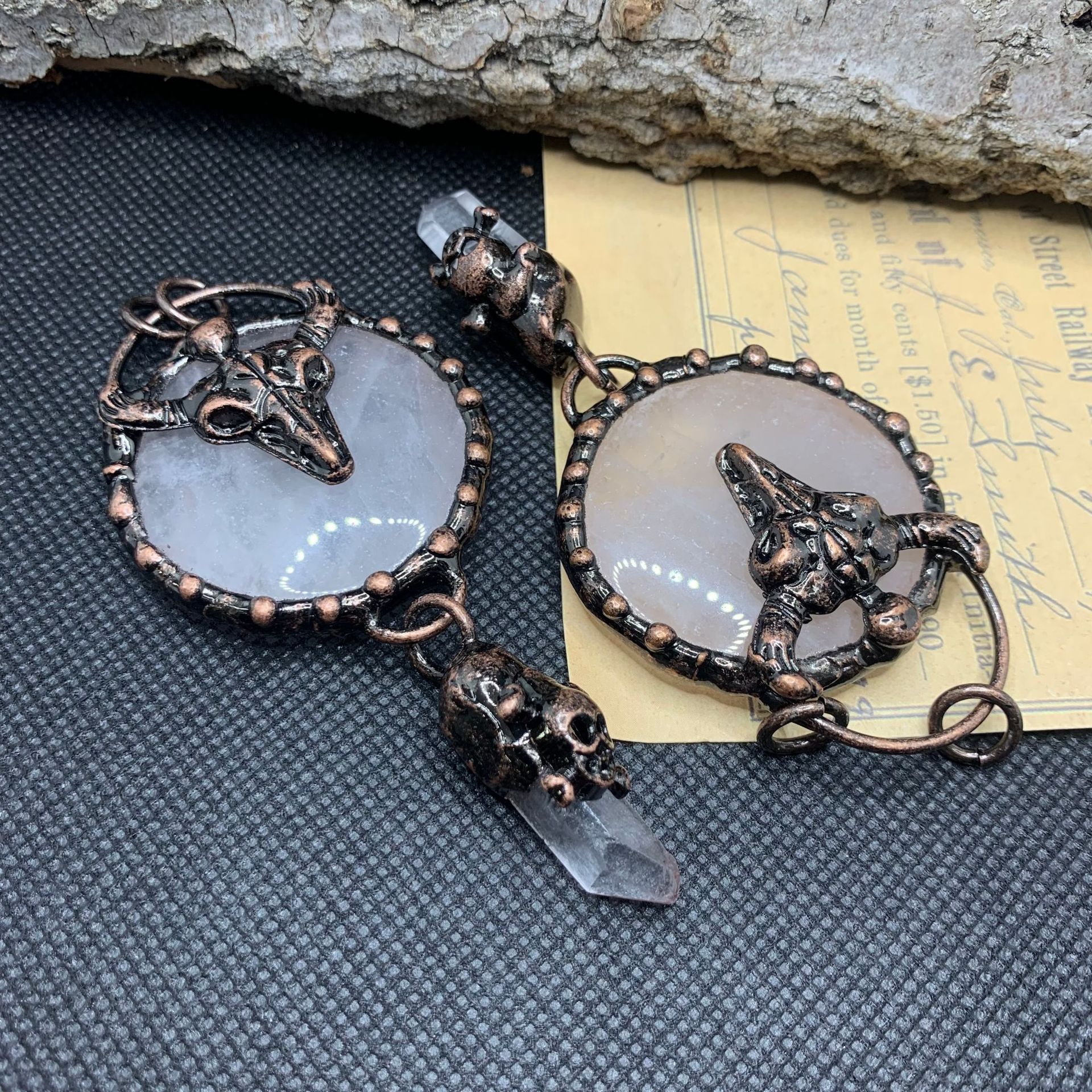 Spiritual Abacus Fashion Vintage Aventurine Crystal Pendant