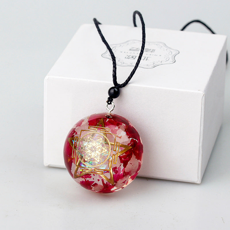Spiritual Abacus™ Orgone Gemstone Pendant – Energy Harmony Yoga Necklace